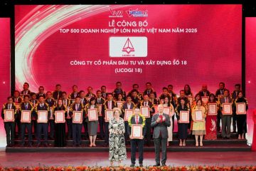 CÔNG TY LICOGI 18 TIẾP TỤC ĐƯỢC VINH DANH TRONG “TOP 500 DOANH NGHIỆP LỚN NHẤT VIỆT NAM NĂM 2025”