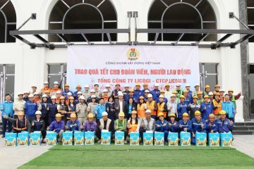 LÃNH ĐẠO CÔNG ĐOÀN XÂY DỰNG VIỆT NAM THĂM, TẶNG QUÀ TẾT NGƯỜI LAO ĐỘNG TẠI DỰ ÁN KHU ĐÔ THỊ MỚI BẮC CẦU HÀN – LICOGI 18 RIVERSIDE